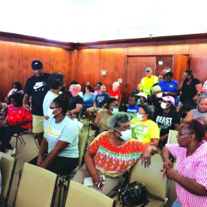 The Adel City council meeting room filled with concerned citizens at the August 24th work session.